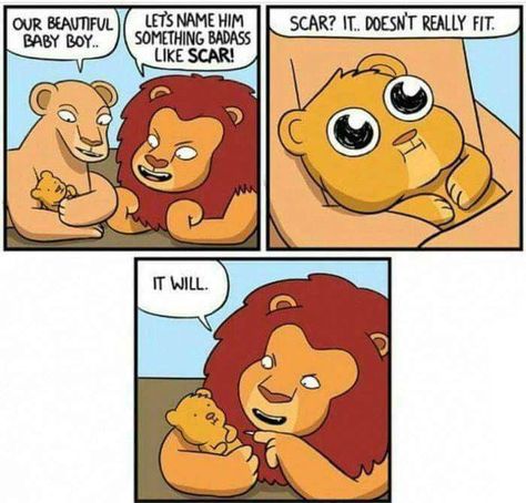 Scar: A Lion King Story Disney Parody, Lion King Scar, Scar Lion King, Il Re Leone, Funny Disney Memes, Funny Comic Strips, Disney Jokes, Crazy Funny Memes, Silly Jokes