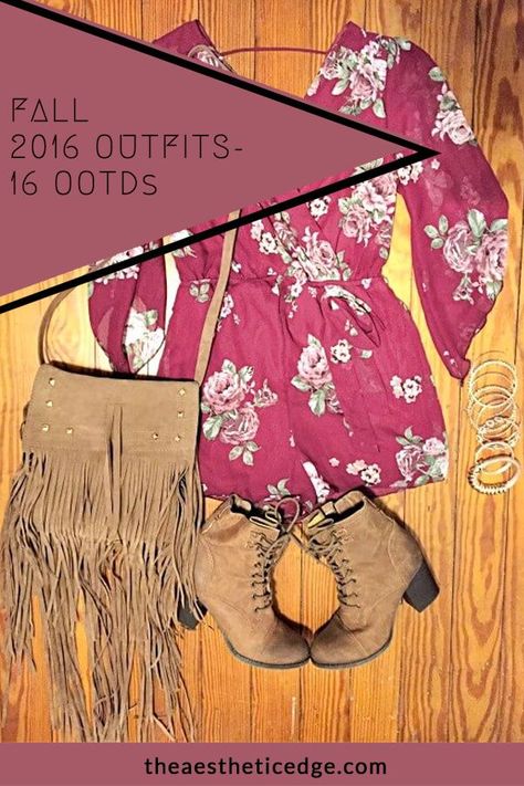 My look book of 16 Fall 2016 outfits has a look that everyone can enjoy! I like to try out all types of styles, from grungy, to pretty in pink, daily casual wear, and more. Allow me to bring you ultimate inspiration.  #falloutfits #falloutfitsforwork #falloutfitsforschool #falloutfitsideas #cutefalloutfits #casualfalloutfits #womenfalloutfits #cozyfalloutfits #preppyfalloutfits #trendyfalloutfits #chicfalloutfits #comfyfalloutfits #classyfalloutfits #simplefalloutfits 2010s Style, 2016 Outfits, Fall 2016 Outfits, Comfy Fall Outfits, Classy Fall Outfits, Preppy Fall Outfits, Girl Boss Style, Fall Outfits For School, Gold Moon Necklace