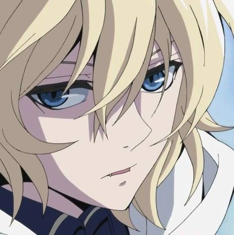 Mikaela Hyakuya Icon, Mikaela Hyakuya, Seraph Of The End, Blue Eyes, The End, Anime, Hair, Blue