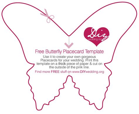 free_diy_wedding_placecard_butterfly_template_large.gif 477×392 pixels Butterfly Wall Decor Diy, Wedding Placecard, Free Place Card Template, Diy Save The Date, Butterfly Place, Butterfly Wedding Theme, Save The Date Cards Wedding, Decorative Butterfly, Printable Place Cards