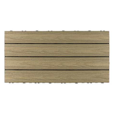 NewTechWood 0.88-in x 24-in x 12-in-Pack Roman Antique Prefinished Composite Deck Tile in the Deck Tiles department at Lowes.com Composite Deck Tiles, Roman Antique, Deck Outdoor, Outdoor Deck Tiles, Interlocking Deck Tiles, Interlocking Flooring, Natural Wood Texture, Composite Deck, Deck Tiles