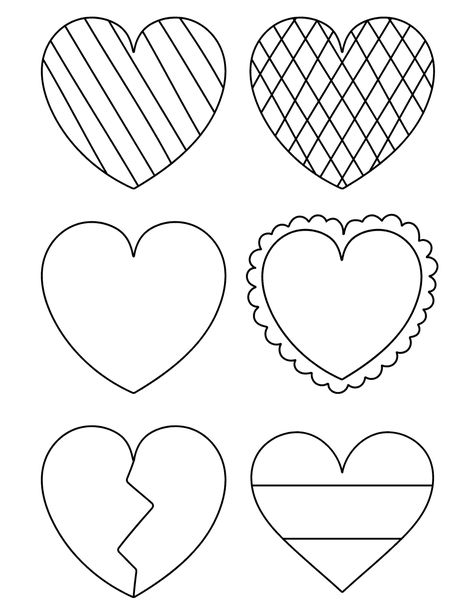 25 Free Heart Coloring Pages for Kids Heart Outline, Heart Coloring Pages, Summer Coloring Pages, Mini Canvas, Mini Canvas Art, Coloring Pages For Kids, Coloring Pages, Canvas Art, Valentines