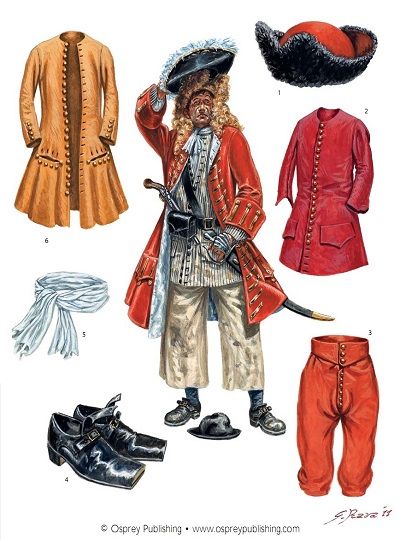 Pirate Captain--Golden Age of Piracy Pirate Images, Famous Pirates, Pirate Cosplay, Golden Age Of Piracy, Aged Clothing, Historical Warriors, Pirate Outfit, Pirate Captain, Pirate Fashion