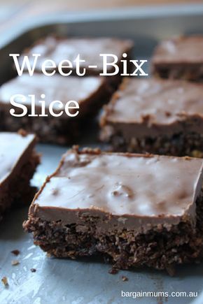 Chocolate Weetbix Slice, Slice Recipes, Easy Slice, Chocolate Slice, Slices Recipes, Thermomix Recipes, Biscuit Recipe, Sweet Snacks, Tray Bakes