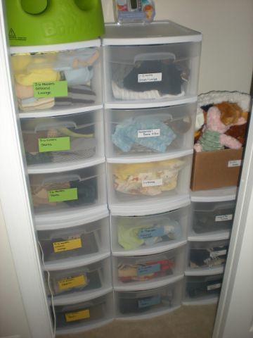 Dresser Alternative, Drawer Clothes, Closet Organization Cheap, Cheap Closet, Closet Organisation, Extra Clothes, Organization Closet, Plastic Drawer, Garage Organization Diy