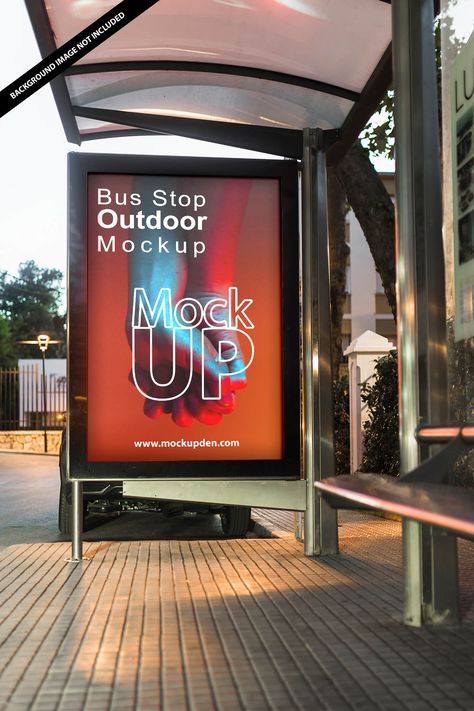 Bus Stop Advertising, Branding Mockups Free, Project Poster, Outdoor Advertising Mockup, Poster Mockup Psd, Mockup Template Free, Billboard Mockup, Design Mockup Free, Project Presentation