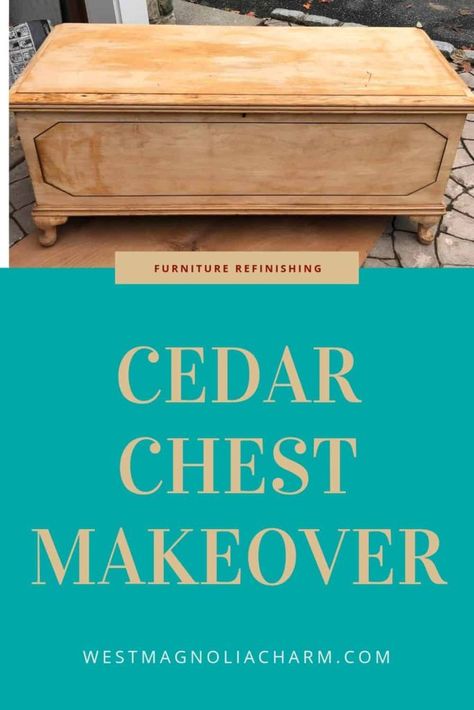 Refinish Hope Chest, Cedar Chest Makeover, Hope Chest Makeover, Cedar Chest Redo, Painted Cedar Chest, Minwax Stain Colors, Lane Cedar Chest, Chests Diy, Chest Makeover