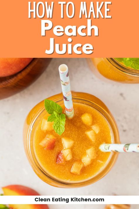 Peach Juice Recipes, Peach Juice Recipes Juicer, Peach Juice Benefits, Peach Juice Recipes Healthy, Peach Juice Cocktail, Juicing With A Blender, Fruit Juice Recipes, Veggie Juice, Mini Blender