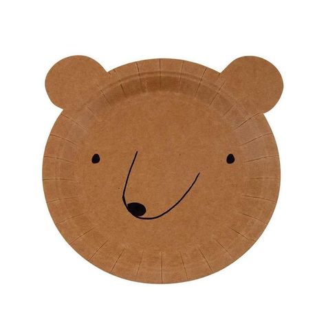 Adventure Awaits Bear Dessert Plates 10ct | The Party Darling Woodland Party Decorations, Animal Plates, Babyshower Party, Adventure Party, Woodland Bear, Camping Birthday, Teddy Bear Picnic, Bear Party, Meri Meri