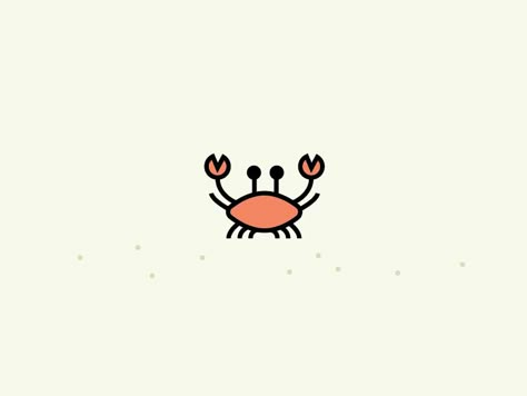 Tiny Crab  by Ruxandra                                                                                                                                                                                 More Small Blue Crab Tattoo, Cartoon Crab Tattoo, Crab Finger Tattoo, Cute Crab Drawings, Tiny Crab Tattoo, Cute Crab Tattoo, Crab Doodle, Cancerian Tattoo, Crab Tattoos