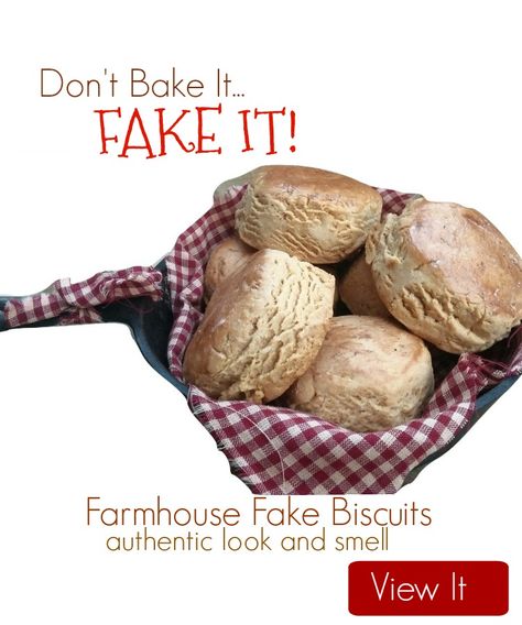 Faux Pies, Fake Baking, Salt Dough Projects, Fake Bread, Bakery Candles, Fake Cookies, Primitive Spring, Fake Sweets, Southern Biscuits