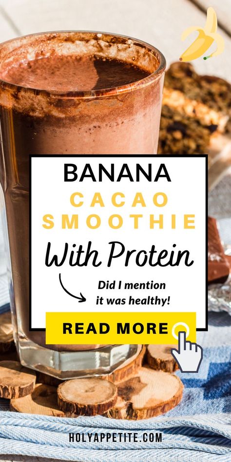 Cacao Banana Smoothie, Smoothie With Cacao Powder, Cacao Powder Smoothie Recipes, How To Use Cacao Powder, Recipes Using Cacao Powder, Cacao Powder Recipe Smoothie, Cacao Smoothie Recipes, Cacao Powder Recipe Healthy, Kachava Smoothie Recipes