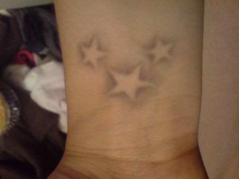 I like how the negative space shaded creates the stars. Space Stars, Star Tattoos, Negative Space, Tattoos And Piercings, Maple Leaf Tattoo, I Tattoo, Tatting, Piercings, Shades