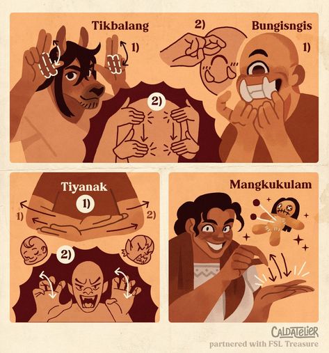 Filipino Sign Language, Asl Sign Language Words, Philippine Mythology, Sign Language Phrases, Sign Language Words, Filipino Art, Dream Catcher Art, Asl Sign Language, Philippines Culture