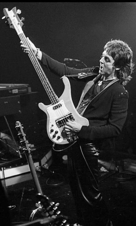 Paul McCartney W/ his Rickenbacker 4001cs.Bass Paul Mccartney Rickenbacker, Paul Mccartney Bass, Rickenbacker Bass Guitar, Rickenbacker 4001, Bass Guitar Quotes, Rickenbacker Bass, Guitar Guy, Paul Mccartney And Wings, Paul And Linda Mccartney