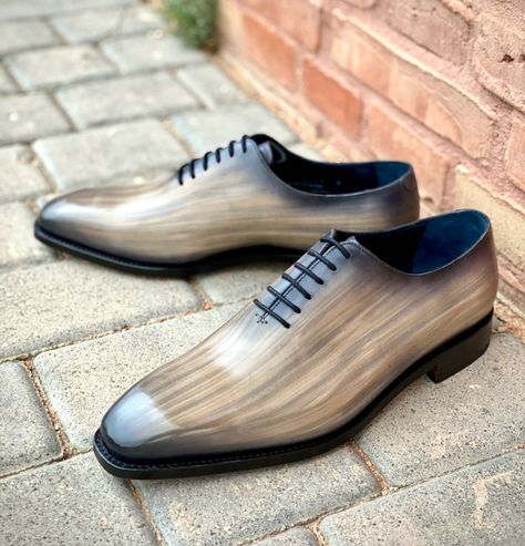 Peter Hunt | Wholecuts Discover the essence of Peter Hunt with these stylish and contemporary Goodyear Welted wholecuts meticulously hand-painted with our wood patina over a high quality calfskin. Shop now these exclusive shoes at https://www.peterhuntco.com/shoes/goya-taupe/ #peterhuntshoes #luxuryshoes #menshoes #leathershoes #wholecuts #oxfordshoes #wholecutshoes #goodyearweltedshoes #mensfashion #chaussures #souliers #herrenschuhe #メンズシューズ #chaussureshommes #shoes #shoelover #style ... Peter Hunt, Wood Patina, Exclusive Shoes, Goodyear Welt, Shoe Lover, Luxury Shoes, Leather Shoes, Calf Skin, Oxford Shoes