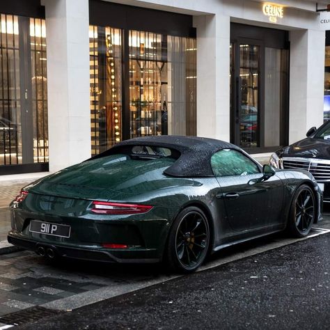 Brewster Green Porsche, Porsche Speedster, Porsche Colors, Porsche 550, Dream Car, Car Collection, Car Garage, Life Goals, Luxury Lifestyle