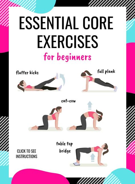 Best core exercises for beginners and a beginner ab workout to try at home. This core workout for beginners can be done in just a few minutes and features just five exercises. If you're looking for core strengthening exercises, look no further! This is an ab workout you can do at home since it's a no equipment workout. I recommend this ab workout for women who are new to exercise, recently had a baby, or are total beginners. Core Exercises For Beginners, Workout Morning, Workout Fat Burning, Workout Man, Best Core Workouts, Beginner Ab Workout, Equipment Workout, Exercises For Beginners, Core Strengthening