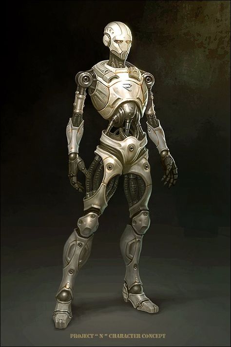 Young-june Choi Android Concept Art, Star Wars Droids, Arte Robot, Arte Cyberpunk, Alien Concept Art, D&d Dungeons And Dragons, A Robot, Poses References, Robot Design