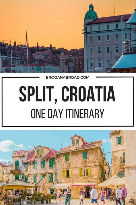 Best things to do and how to spend a day in Split, Croatia. If you’re planning to do a day trip to Split or make Split your base to explore the region, here are some recommendations on how to make the most of a day in Split, including where to stay, what to eat and the best things to do in Split, Croatia. #Croatia Diocletian's Palace, Croatia Itinerary, Travel Croatia, Croatia Travel Guide, Croatia Beach, European City Breaks, Visit Croatia, Eastern Europe Travel, Split Croatia