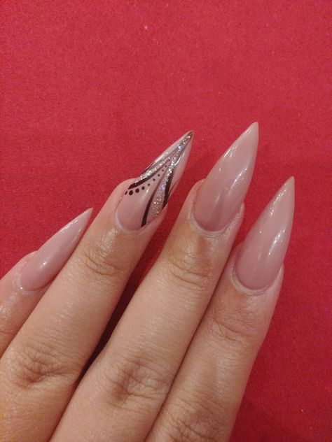 Stalitoes Nails Design, New Years Nails Stiletto, Nail Nude, Black And Nude Nails, Year Nails, Festive Nail Art, Stiletto Nails Designs, Black Nail Designs, New Year's Nails