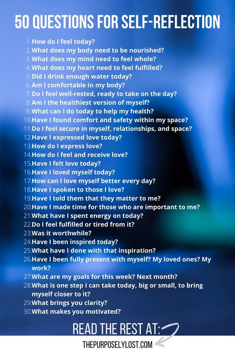 Transform your mindset with self-reflection. It's so important for your overall health and happiness. Use these 50 questions whenever you need to check-in! Motivation Questions, Therapy Questions, 50 Questions, Journal Questions, Losing 40 Pounds, Reflection Questions, Writing Therapy, Couples Therapy, Group Therapy