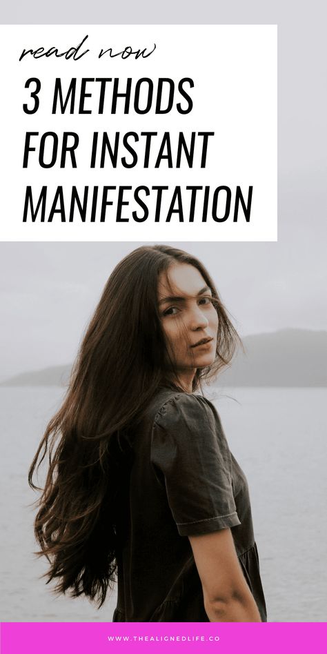 Ready to manifest your desires INSTANTLY? Find out our top 3 methods for instant manifestation in love, money and more | 3 Methods for Instant Manifestation | thealignedlife.co | how to manifest instantly, manifest money, manifest love Manifest Instantly, Instant Manifestation, Manifestation Methods, Money Manifest, Manifest Love, Manifest Anything, Neville Goddard, Self Concept, Law Of Attraction Tips