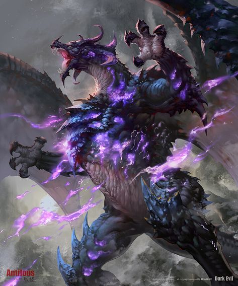 Fantasy Dragon Art, Evil Dragon, Dark Evil, Legendary Dragons, Mythical Dragons, Dragon Artwork Fantasy, Beast Creature, Dragon Warrior, Fantasy Beasts