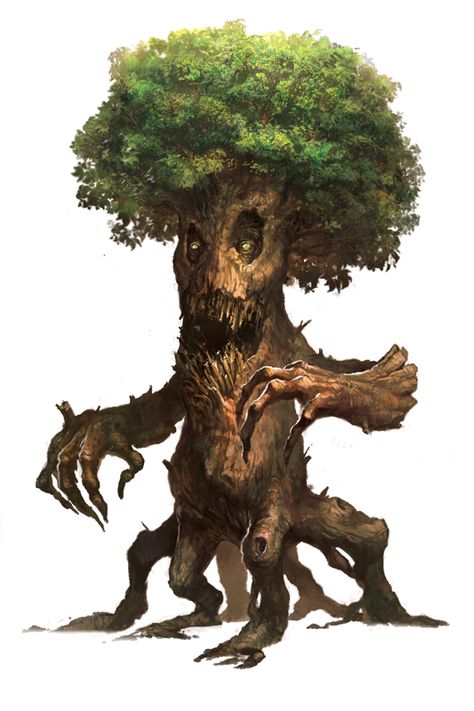 Tree Creature, Tree Monster, Plant Monster, Cool Monsters, Dnd Monsters, Forest Creatures, Monster Concept Art, Fantasy Monster, Mythical Creatures Art