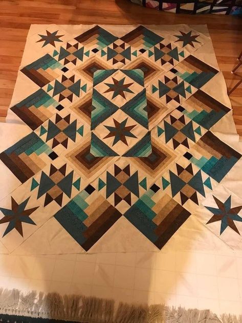 Western Quilts Patterns, Western Quilt Patterns, Sewing A Quilt, Aztec Quilt Pattern, Native American Quilt Patterns, Aztec Quilt, Southwestern Quilts, Native American Quilt, Cowboy Quilt