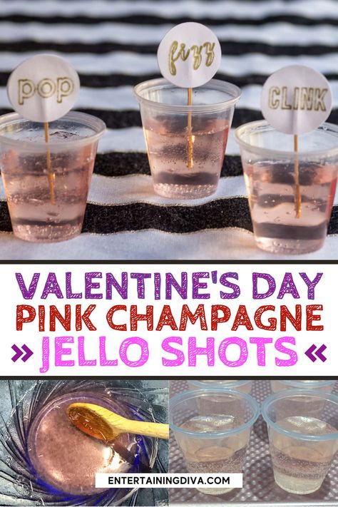 Pretty Pink Champagne Jelly Shots | Flamingo Party Champagne Jello Shots Recipe, Champagne Jello, Champagne Jelly, Champagne Jello Shots, Best Jello Shots, Jello Shots Recipe, Jelly Shots, Jello Shot Recipes, Jello Shot