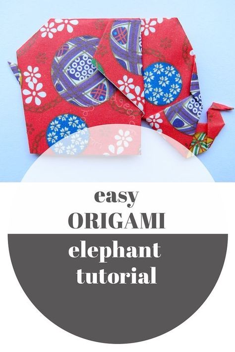 easy origami elephant Pin Fun Origami Crafts, Origami Frog, Origami Elephant, Paper Folding Crafts, Elephant Crafts, Origami Artist, Origami And Kirigami, Origami Bird, Origami Folding