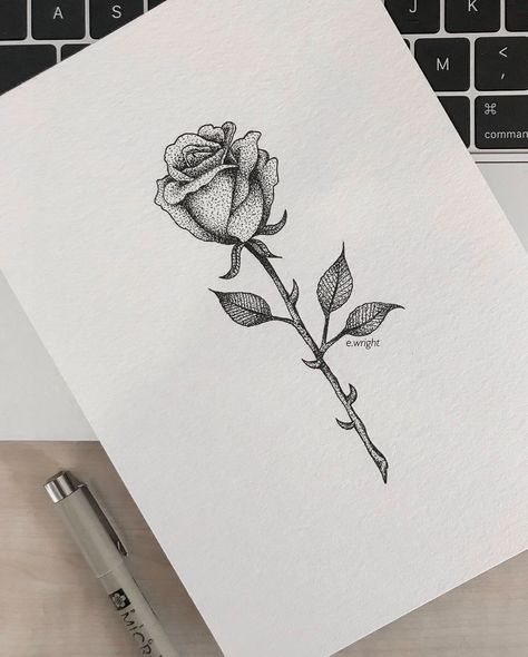 Pointilism Drawings, Stippling Tattoo Design, Dot Art Sketch, Stipple Art Ideas, Dot Pen Art, Point Drawing, Simple Stipple Art, Stipple Flowers, Dot Art Drawing Ideas