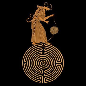 Ariadne’s thread has become a symbol of guidance and clarity. 

Her quick thinking in the labyrinth not only saved Theseus but also established her as a figure of cunning and intelligence in Greek mythology. 

#GreekGods #Mythology #GreekMythology #OlympianGods #olympioi #AncientGods #AncientGreece #Olympians #Titans #Olympioi Ariadne Greek Mythology, Ovid Metamorphoses, Greek Heroes, Greek Mythology Tattoos, Greek Myth, The Minotaur, Mythology Tattoos, The Labyrinth, Mythology Art