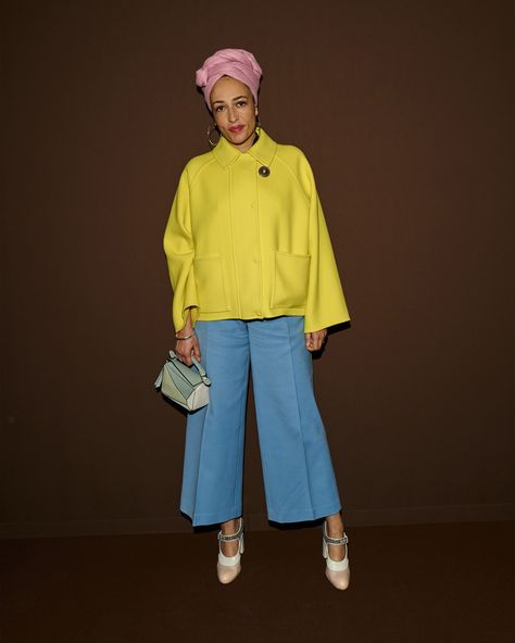 Zadie Smith, Jonathan Anderson, Red Stilettos, Yellow Outfit, Blue Trousers, White Teeth, Vintage Store, Sheer Dress, Creative Fashion