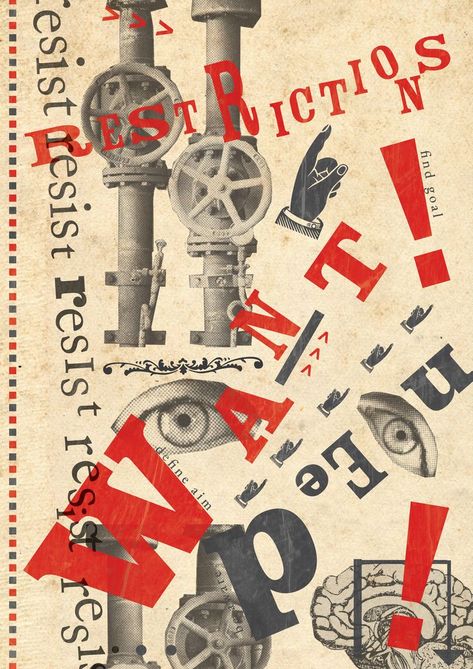 Dada Manifesto, Dada Art Movement, Art Manifesto, Dada Collage, Manifesto Design, Newspaper Collage, Kurt Schwitters, Art Alevel, Yearbook Themes