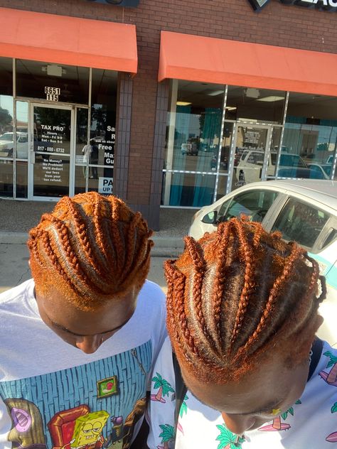 Studs Hairstyles, Ginger Braids, Ginger Hair Men, Descendants Dr, Braid Styles For Men, Braids Men, Cornrow Hairstyles For Men, Dyed Hair Men, Ginger Men