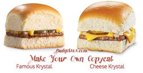 Krystal Burgers, Money Saving Recipes, Krystal Burger, Recipes Copycat, Dump Recipes, Homemade Mixes, Cheap Recipes, Football Snacks, White Castle