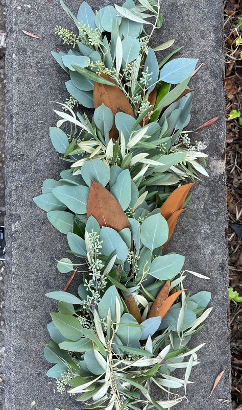 Eucalyptus wedding table decor