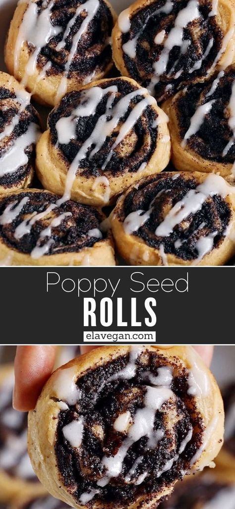 Poppy Seed Rolls, Sweet Yeast Dough, European Bakery, Poppy Seed Filling, Gluten Free Rolls, Gluten Free Dough, Yeast Dough, Yeast Rolls, Dairy Free Milk