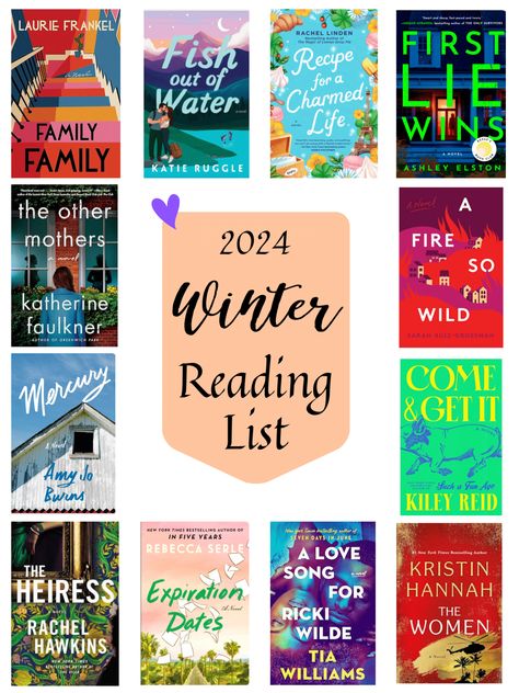 2024 Winter Reading List Winter Reading, Best Books List, Indie Bookstore, Reading Post, List Of Books, Come & Get It, Other Mothers, Reading Time, Reading List