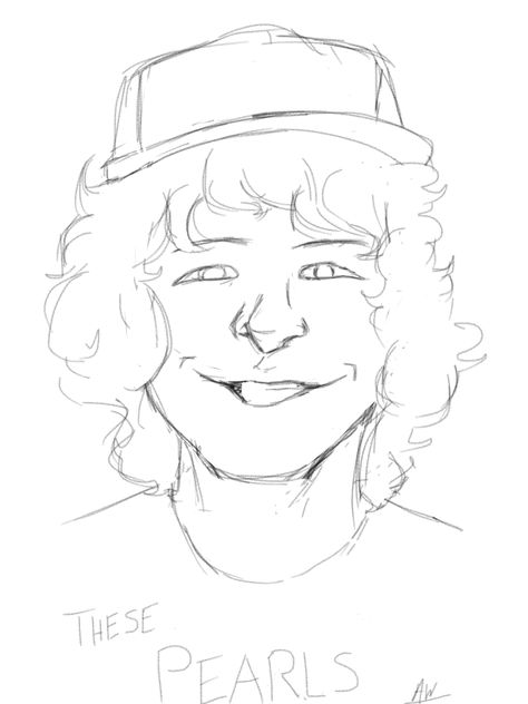 Dustin Henderson #strangerthings Sketch Ideas Stranger Things, Dustin Henderson Fanart, Dustin Henderson Drawing, Art Sketches Stranger Things, Stranger Things Fanart Dustin, Beautiful Drawings, Stranger Things, Stranger Things Fanart, Harry Potter