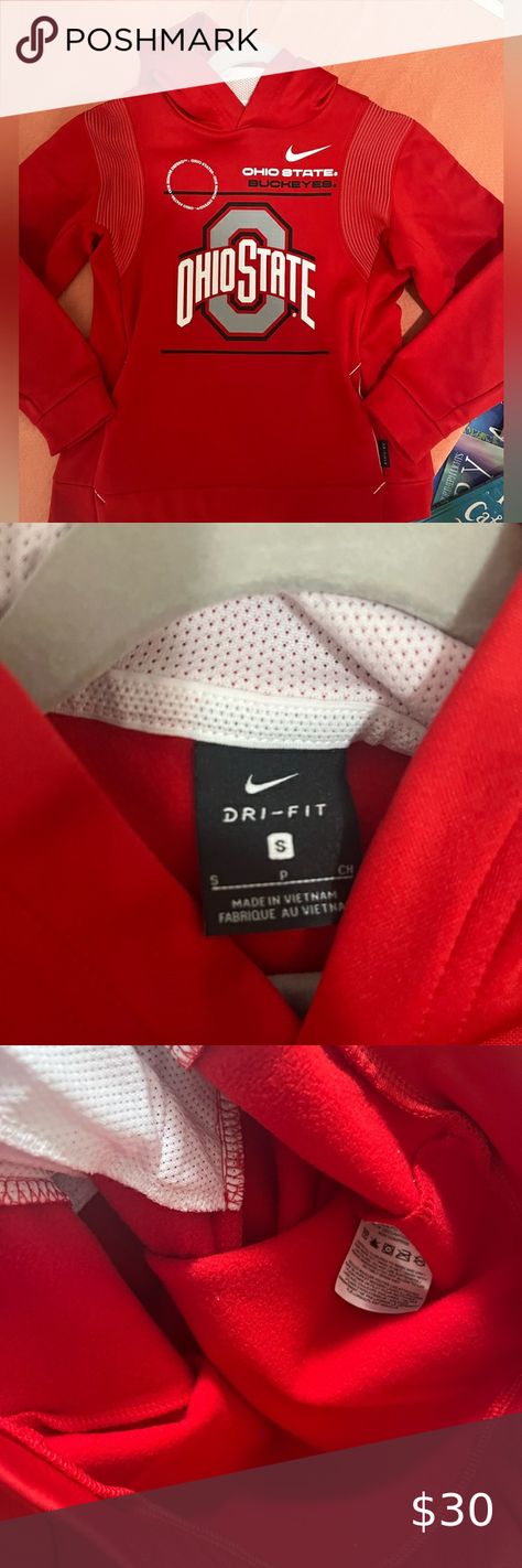 New Nike Ohio State Youth Fleece Lined Performance Hoodie size Small Ohio State Hoodie, Youth Hoodies, Ohio State, New Nike, Ohio, Vietnam, Size Small, Exterior, Nike