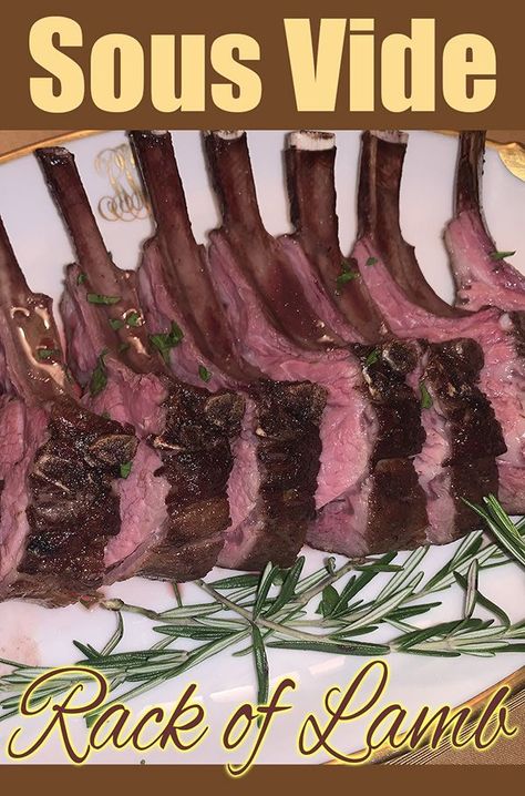 Sous vide cooking is by far the best approach. It works because slow, precise cooking followed by high heat gives you perfectly even results with a nice dark crust. Sous Vide Lamb, Rack Of Lamb, Sous Vide Cooking, Medium Rare, The Lamb, Food Blog, Steak, Accounting, It Works