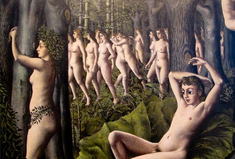 Surrealist Art Surrealism Paintings, Paul Delvaux, Perception Of Reality, Indian Women Painting, Jungle Art, Surreal Artwork, Human Figure Drawing, The Awakening, Magic Realism