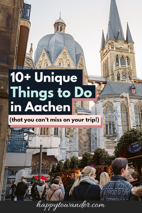 13 Unique and Fun Things to do in Aachen, Germany Aachen Cathedral, Aachen Germany, German City, Expat Life, Unique Things, Beautiful Buildings, Germany Travel, Travel Advice, Fun Things