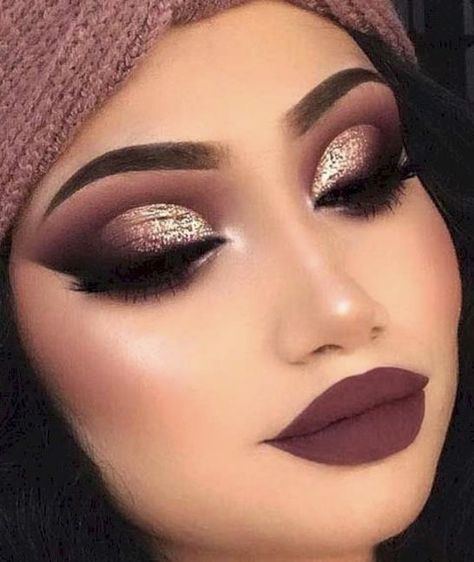 Heavy Eye Makeup, Makeup Ideas Looks, Christmas Makeup Ideas, Smoked Eyes, Truss Hair, Basic Makeup, Elegant Makeup, Make Up Looks, Spring Makeup