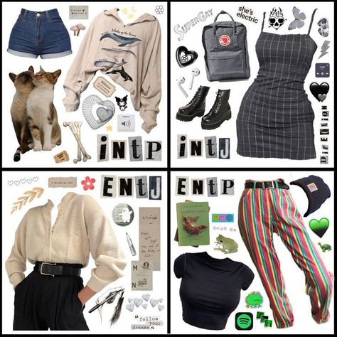 Mbti Fashion Style, Enfj Aesthetics Outfit, Entp Clothes Style, Infj Outfit Ideas, Entj Outfit Aesthetic, Intp Outfit Ideas, Intp Aesthetics Outfit, Istp Mbti Outfit, Entp Outfit Aesthetic