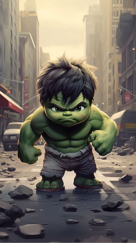 #cartoon Hulk Kids, Wallpaper Gamer, Arte Do Hulk, Hulk Artwork, Baby Cartoon Characters, Hulk Character, Baby Avengers, Avengers Cartoon, Hulk Art