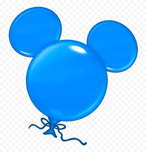 Birthday Cake Clip Art, Disney Themed Classroom, Bow Image, Mickey Mouse Themed Birthday Party, Mickey Baby, Balloon Clipart, Mickey Balloons, Blue Balloon, Mickey Mouse Head